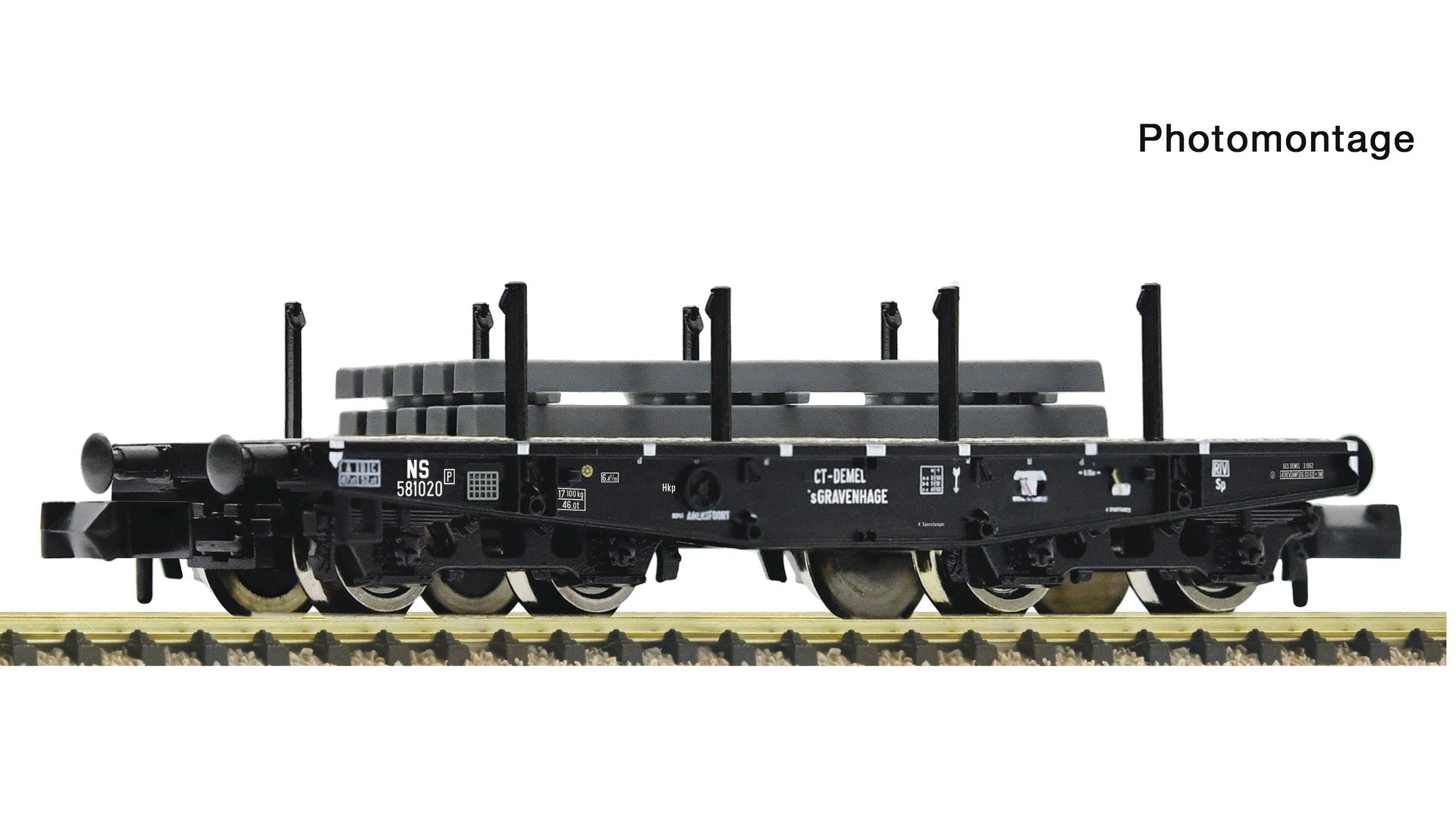 Fleischmann F6660162 Heavy-duty flat wagon, NS