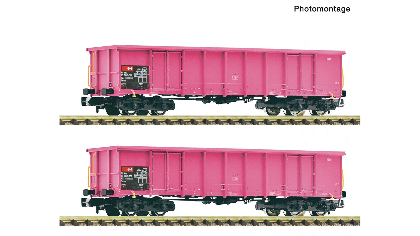 Fleischmann F6660163 2 piece set: Open goods wagons, SBB