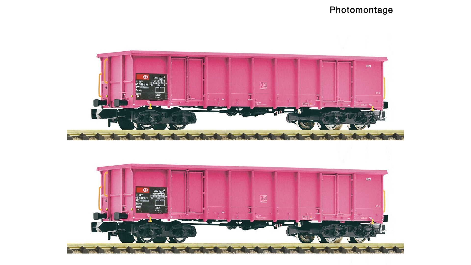 Fleischmann F6660163 2 piece set: Open goods wagons, SBB