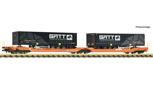 Fleischmann F6660165 Articulated double-pocket wagon T3000e, Wascosa