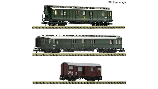 Fleischmann F6660168 3 piece set: Postal train, DB