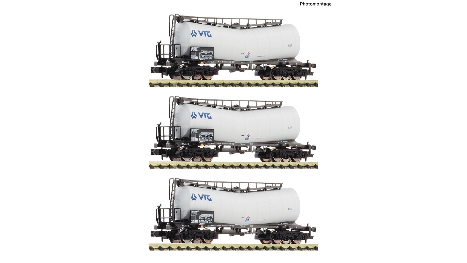 Fleischmann F6660171 3 piece set: Slurry wagons, VTG