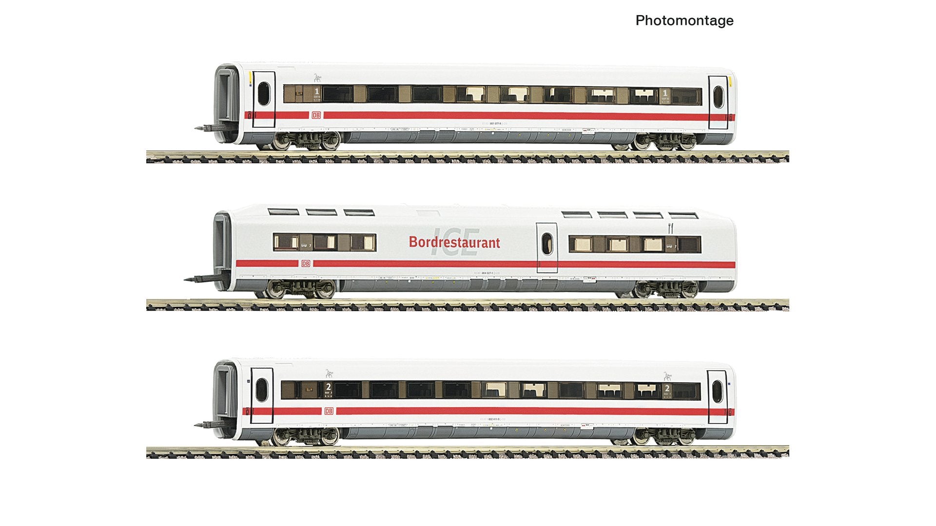 Fleischmann F7760014 3 pcs. Set: Supplementary car ICE