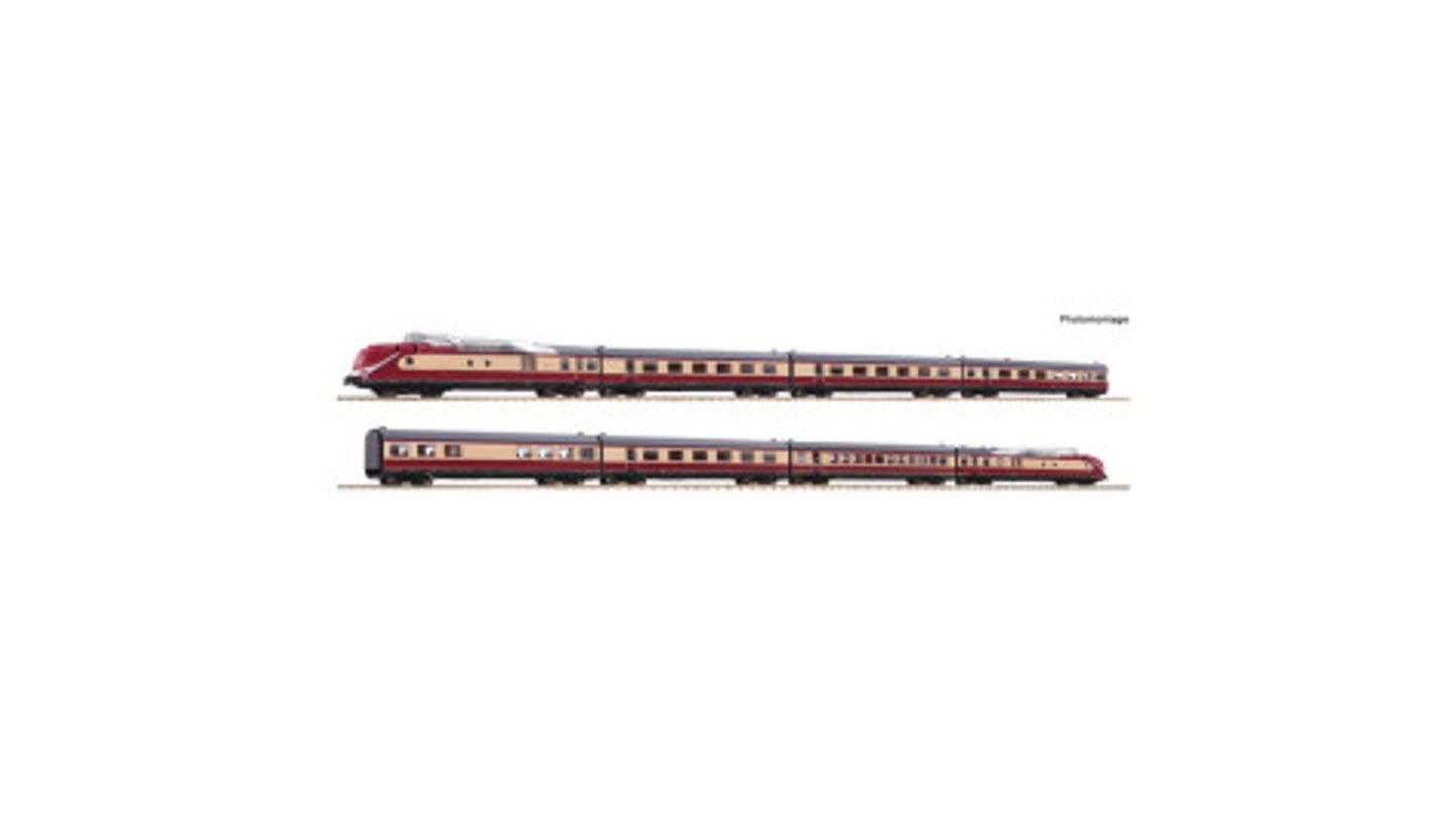 Fleischmann 7770001 8-Piece Set Gas Turbine Multiple Unit Class 602 DB DCC