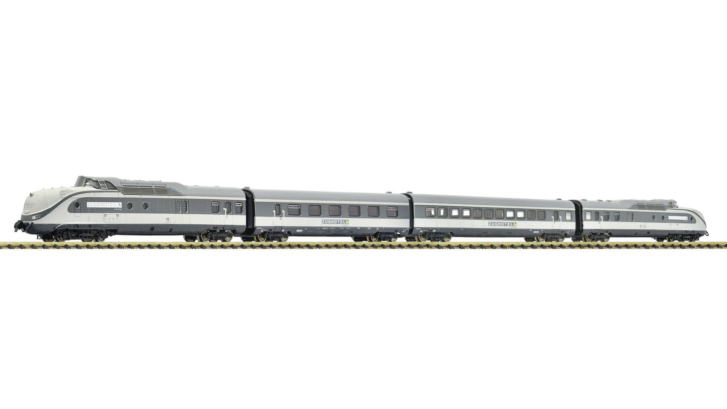 Fleischmann F7770009 4 piece set: DMU class 601 "Zughotel", RailAdventure