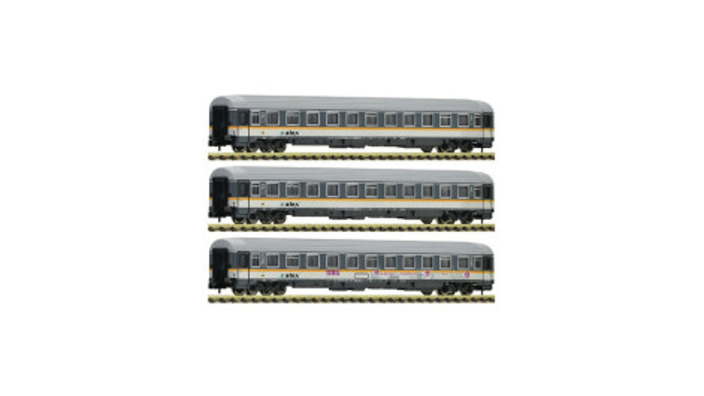 Fleischmann 881901 3 Piece Set Eurofima Wagons Alex