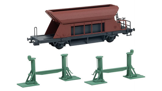 Faller FA120323 2 Spindle jacks with jacked-up wagon