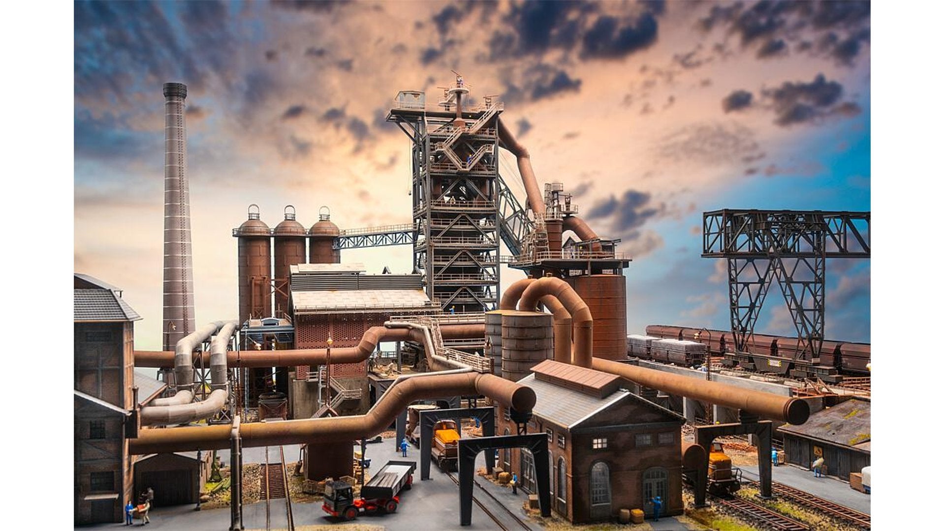 Faller FA130026 Blast furnace with casting hall