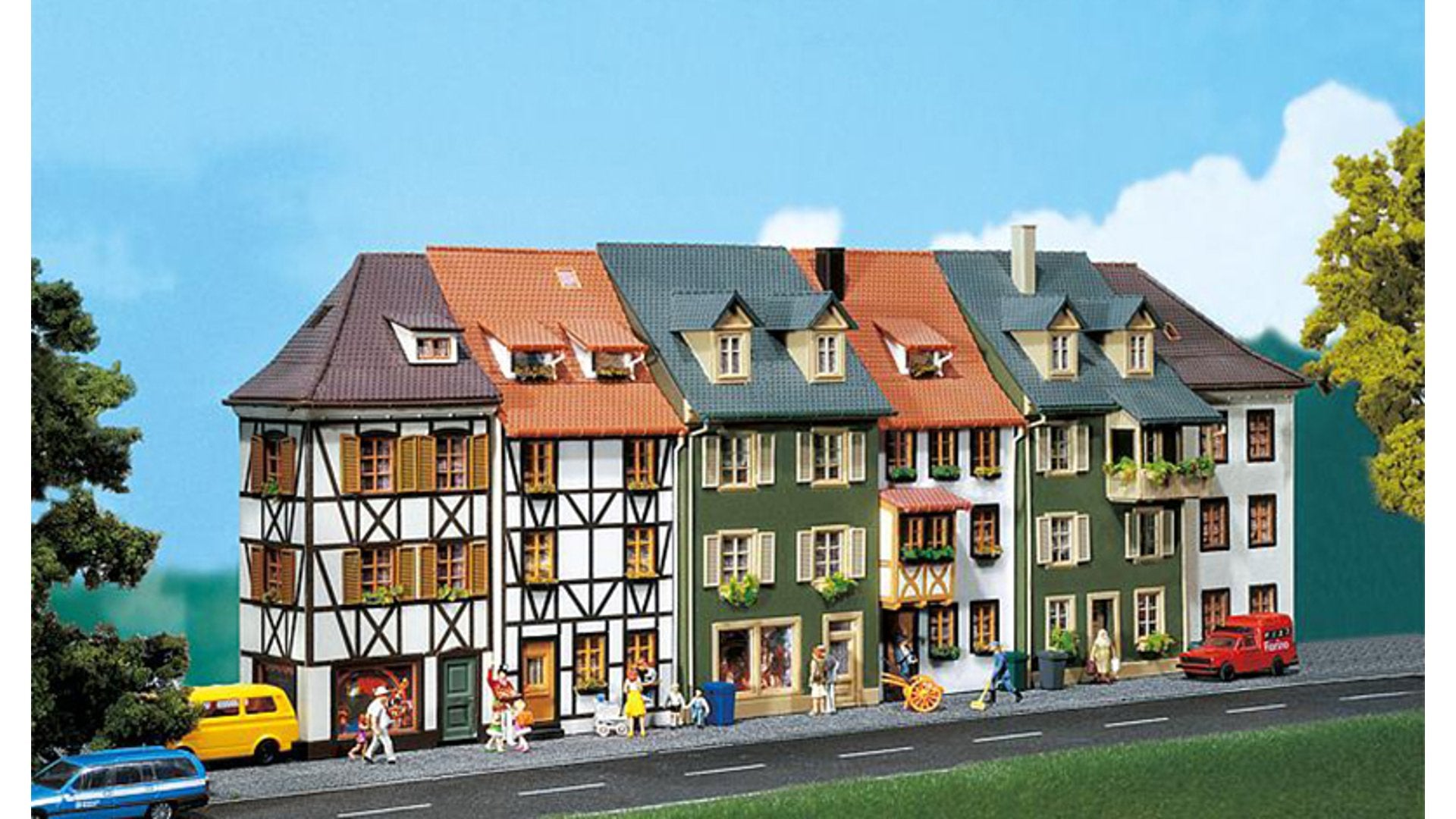 Faller 130430 6 relief houses