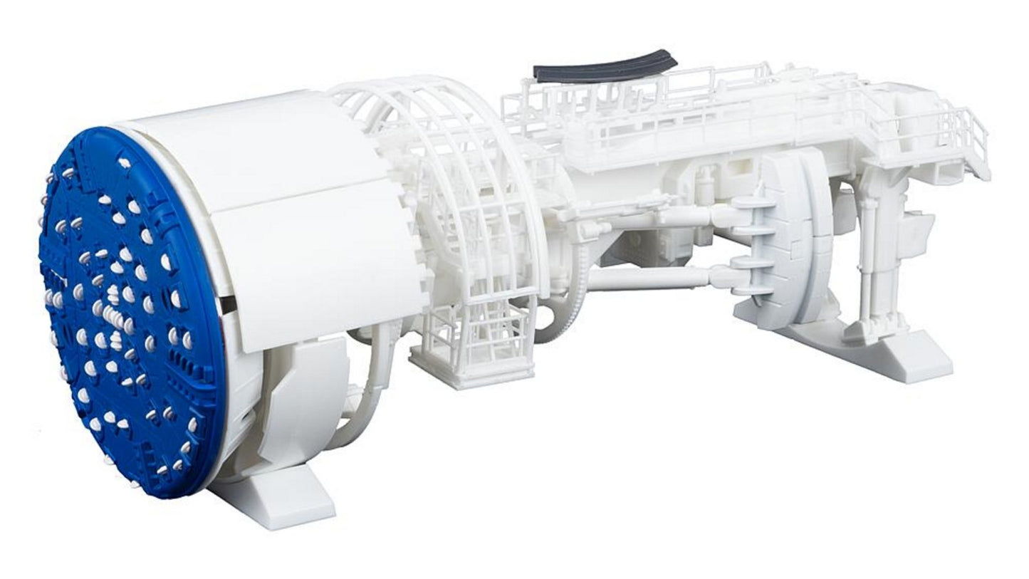 Faller 130897 Tunnel boring machine under construction