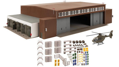Faller 144111 Hangar with Helicopter