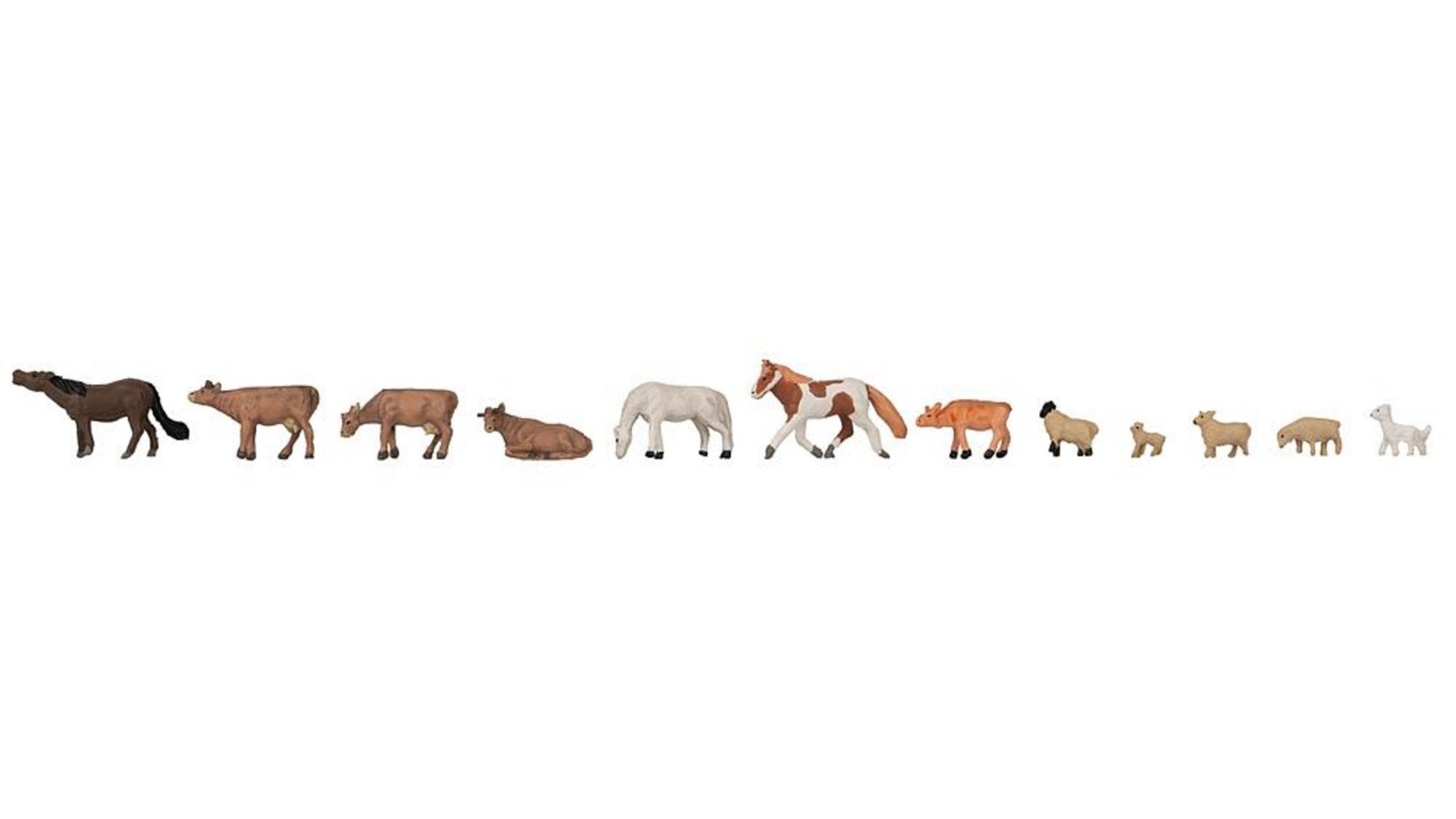 Faller 155911 Cows, horses, sheeps Animal set