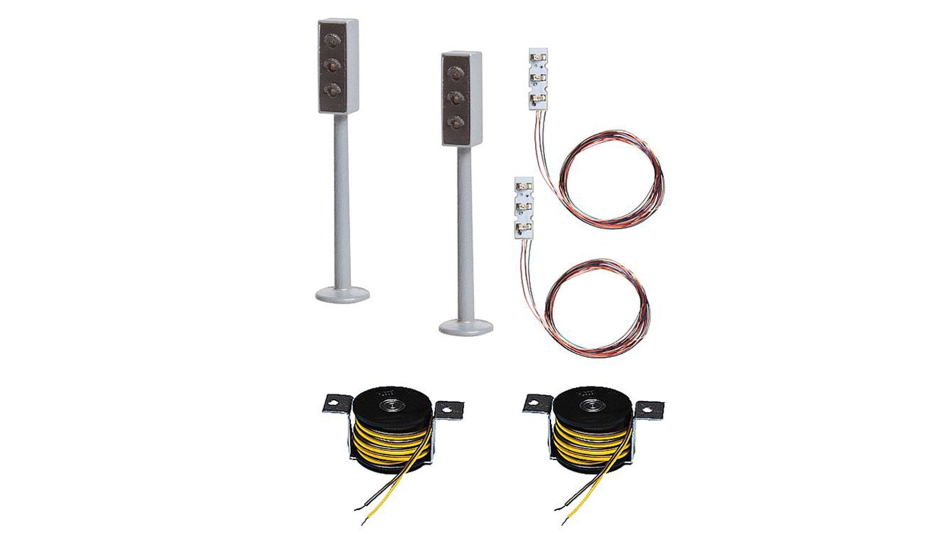 Faller 161656 2 LED Traffic lights with Stop sections
