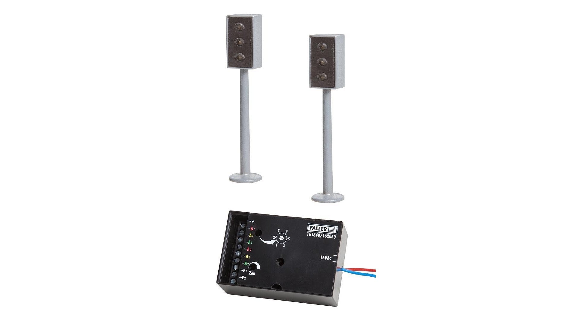 Faller 162060 2 LED Traffic lights with electronics