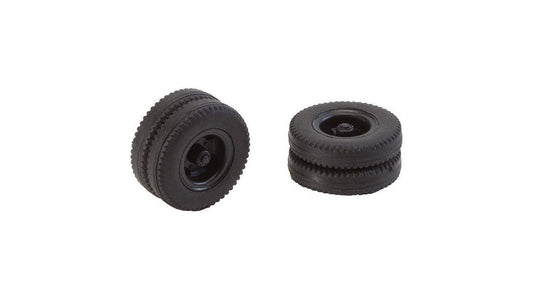 Faller 163102 2 wheels (twin tyres) tyres and classic lorry rims