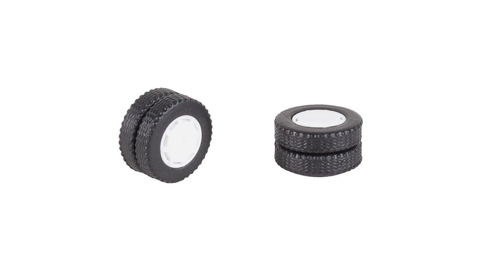 Faller 163104 2 wheels (twin tyres) tyres and rims for electric bus