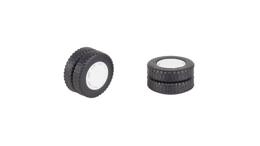 Faller 163104 2 wheels (twin tyres) tyres and rims for electric bus