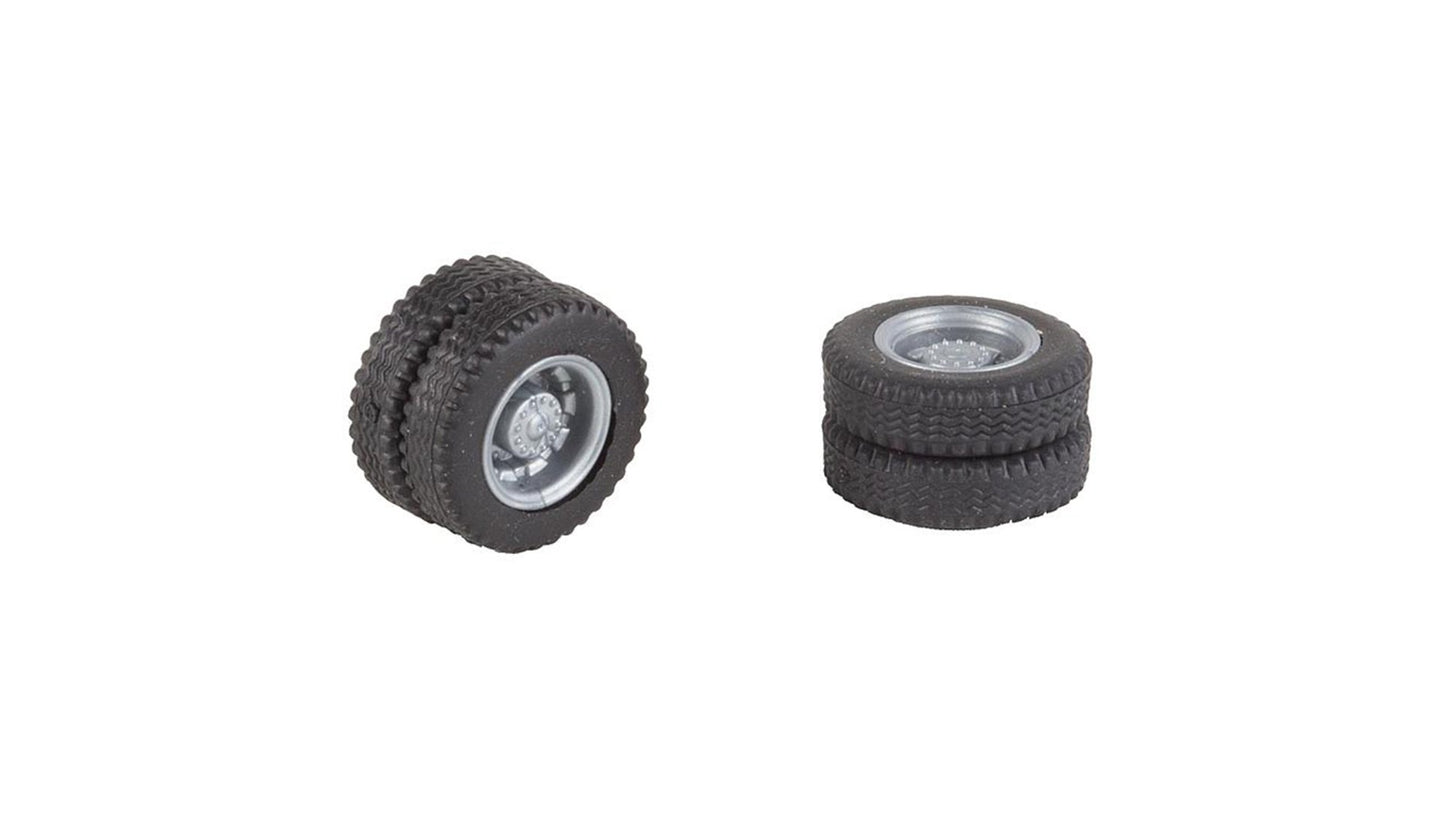 Faller 163115 2 complete wheels (rear axis) for bus MB Citaro