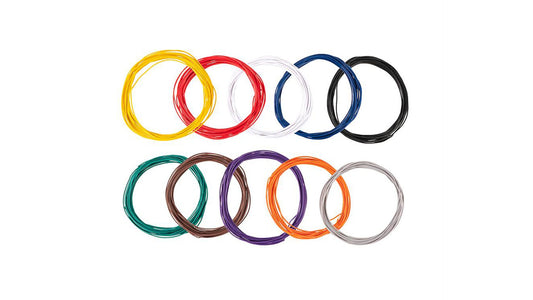 Faller 163780 Assorted stranded wires 0.04 mm², 10 colours 10 m each