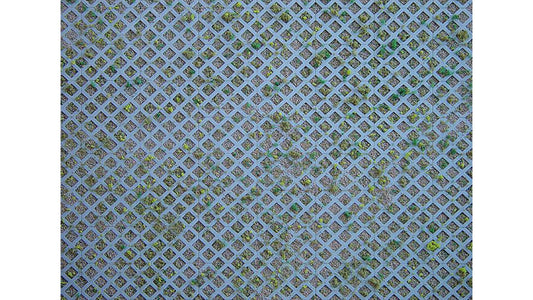 Faller 170625 Wall card, Diamond perforated bricks with grass