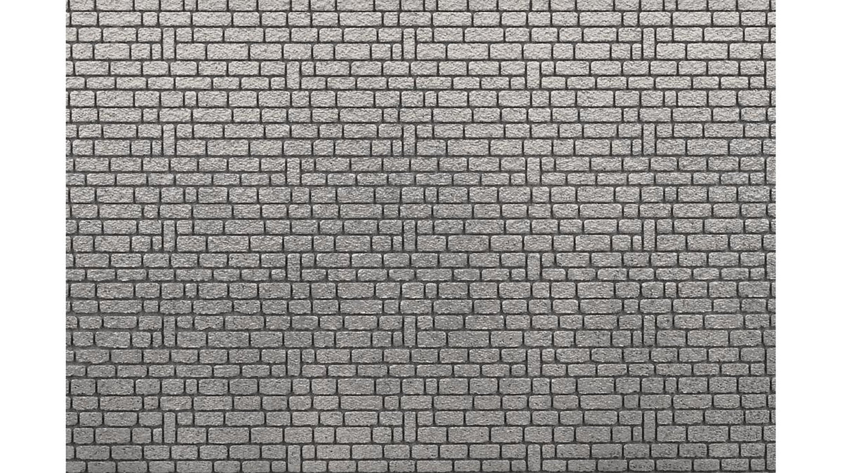 Faller 170936 Decorative panel, Stretcher masonry cuboid, grey