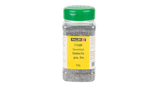 Faller 171689 Spreading material Gravel Fix, grey, fine, 550 g