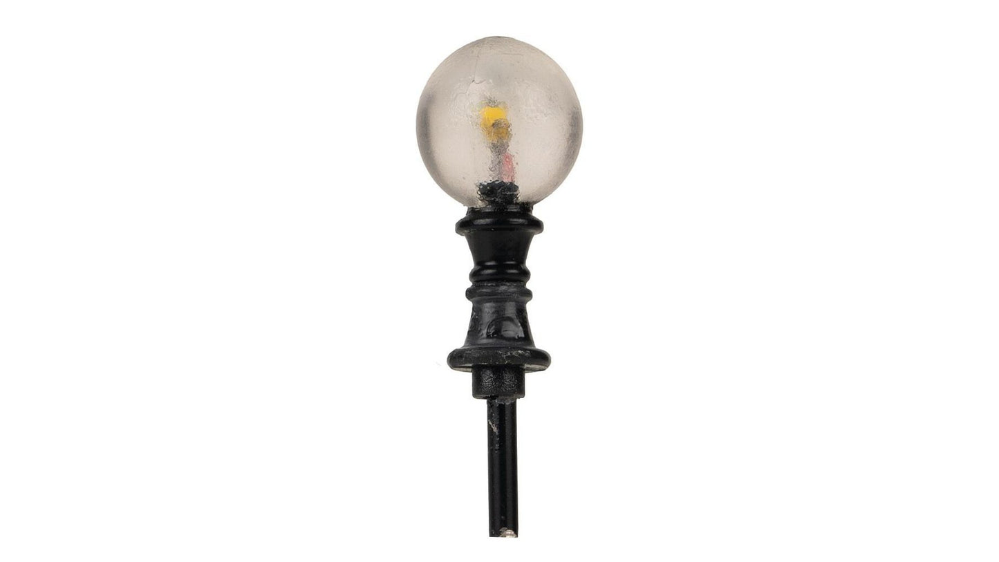 Faller 180137 LED path light, globe, warm white, 3 pieces