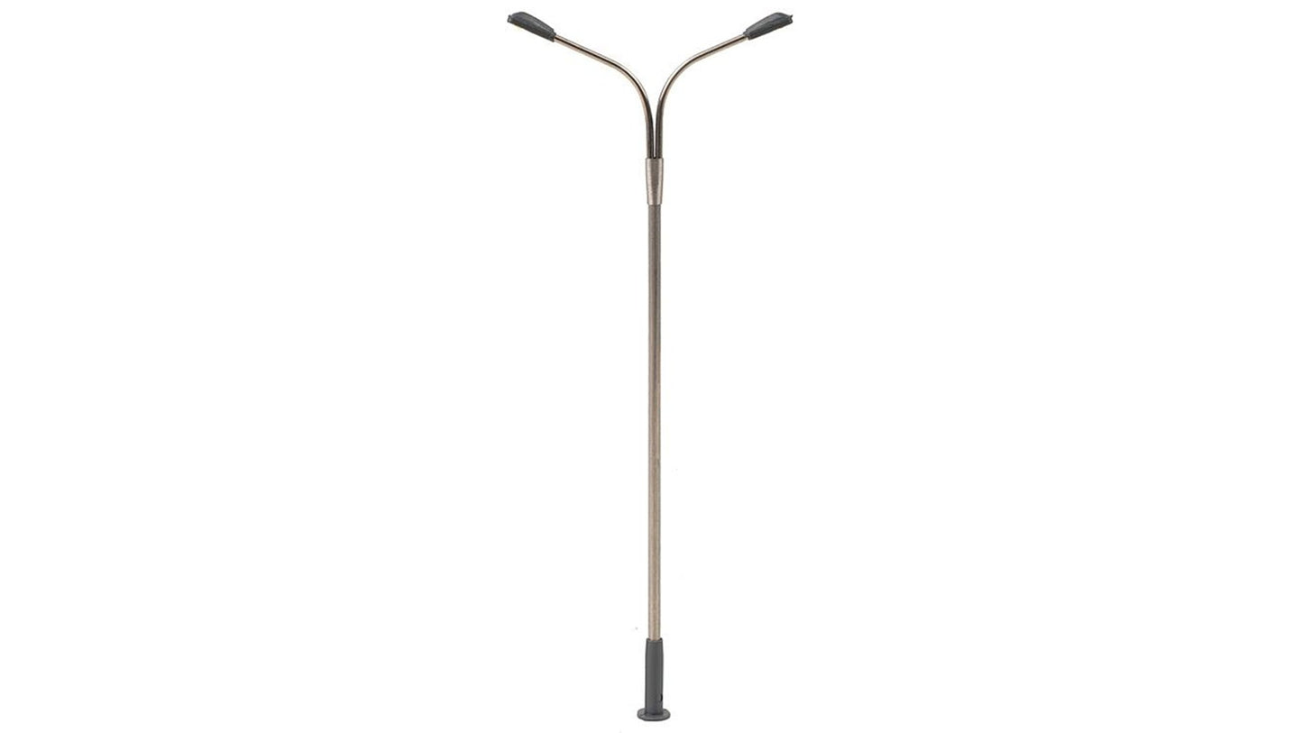 Faller 180201 LED Street light, lamppost, two arms, cold white