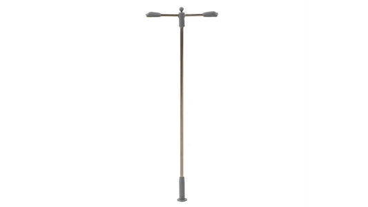 Faller 180203 LED Street light, pole integrated lamp, two arms, cold white