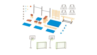 Faller 180354 Sports hall interior equipment