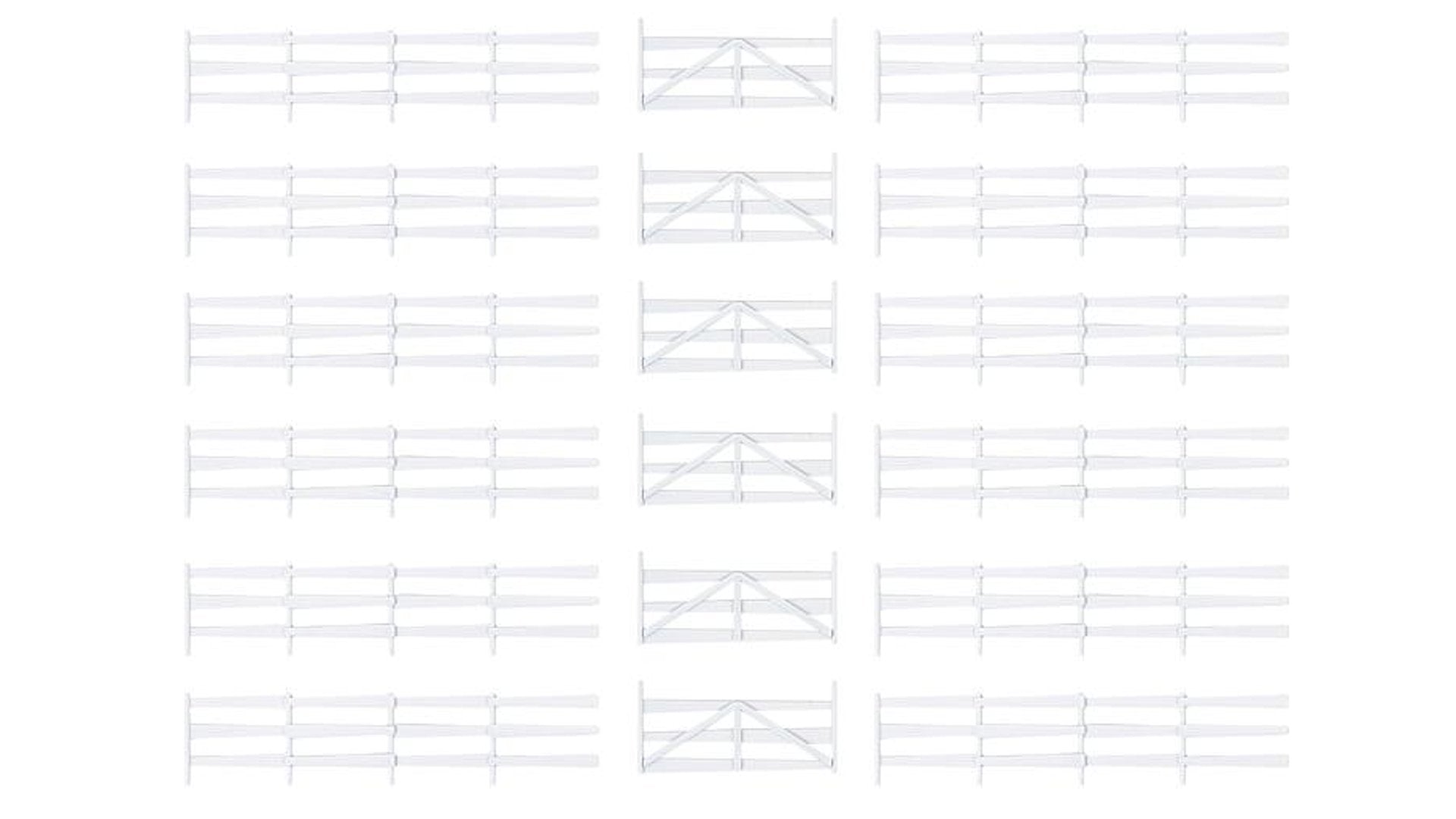 Faller 180416 Paddock fence, white