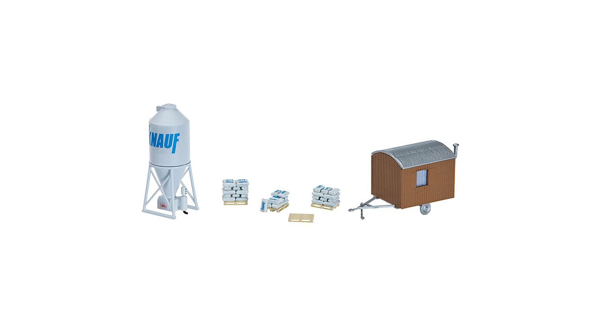 Faller 180601 Plaster silo and building site trailer