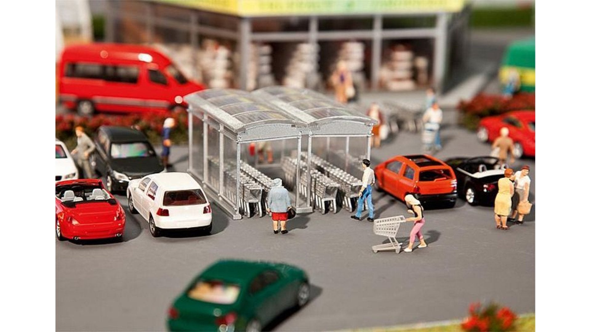 Faller 180606 Modern shopping cart roofing