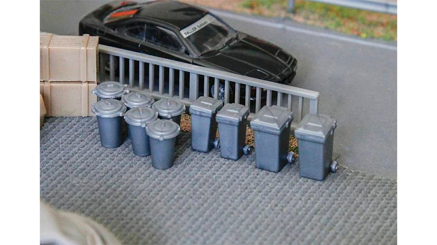 Faller 180905 10 Rubbish bins
