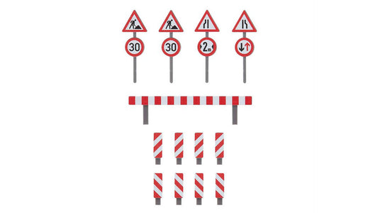 Faller 180930 Set of building site traffic signs