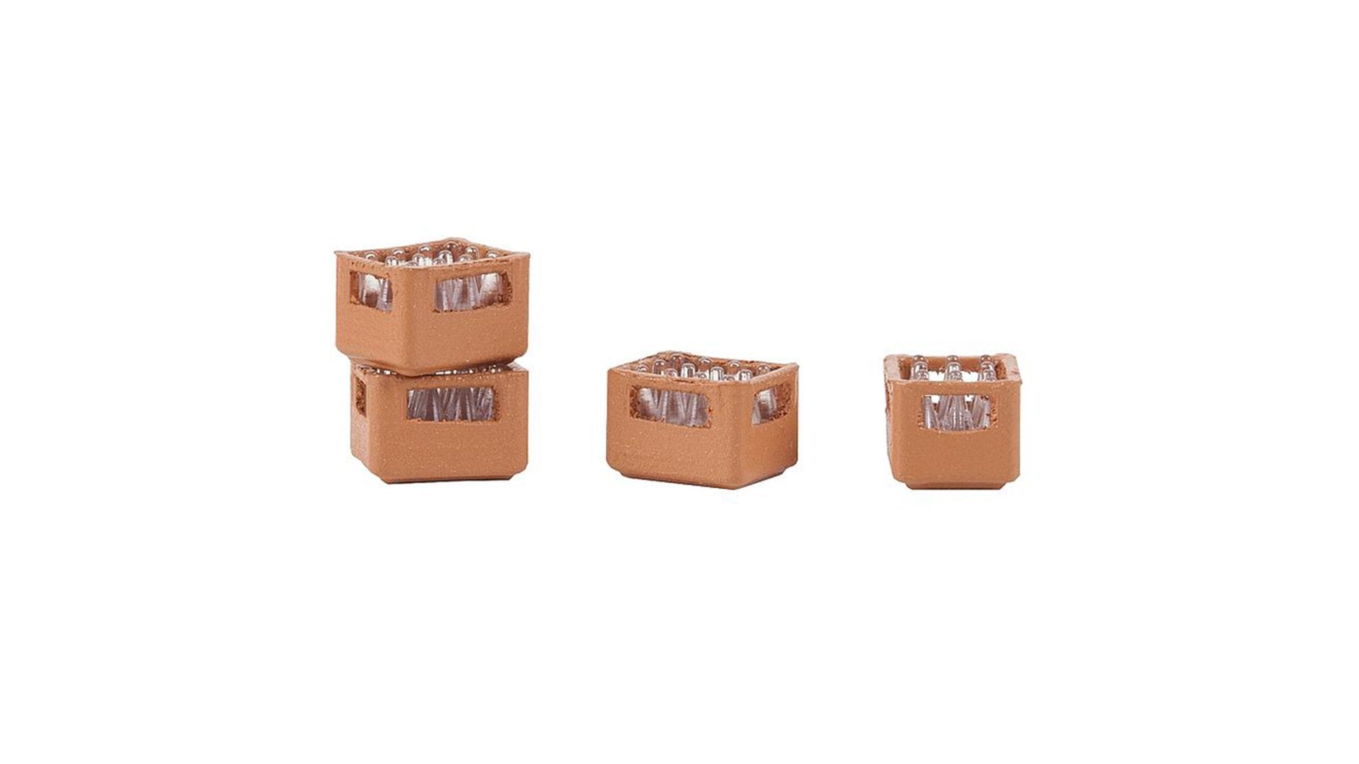 Faller 180953 4 Mineral water cases with bottles
