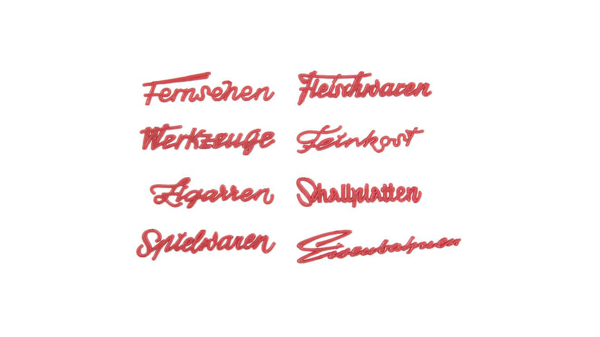 Faller 180962 50s Shops lettering
