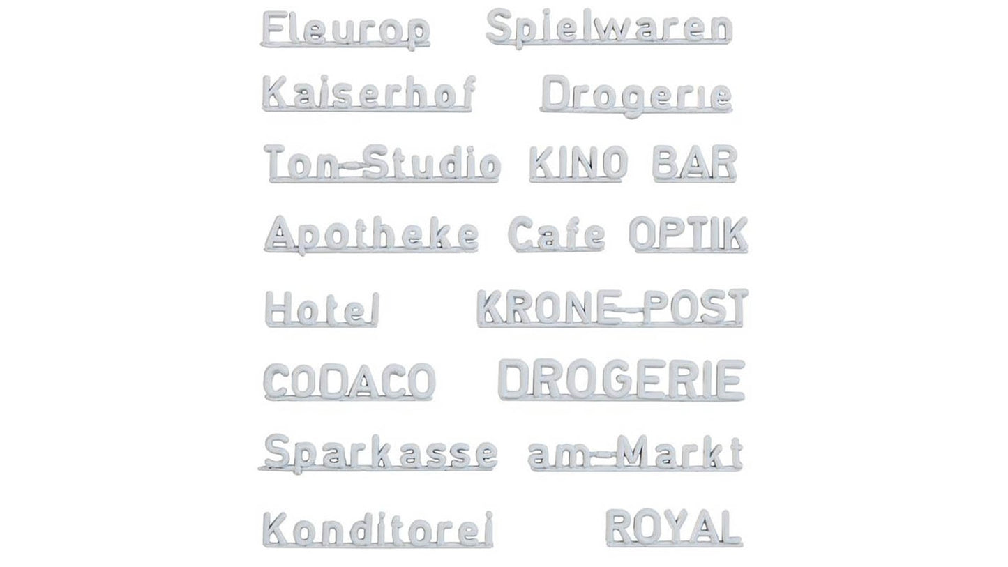 Faller 180964 70s Shops Lettering