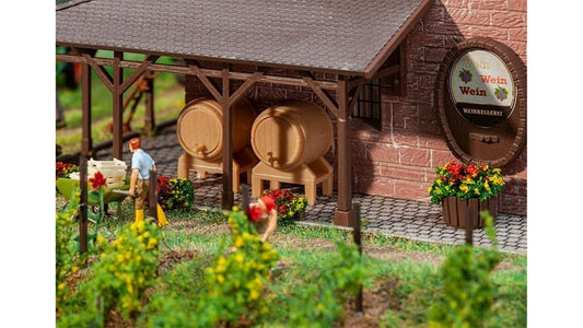 Faller 180972 2 Wooden casks and 2 tubs