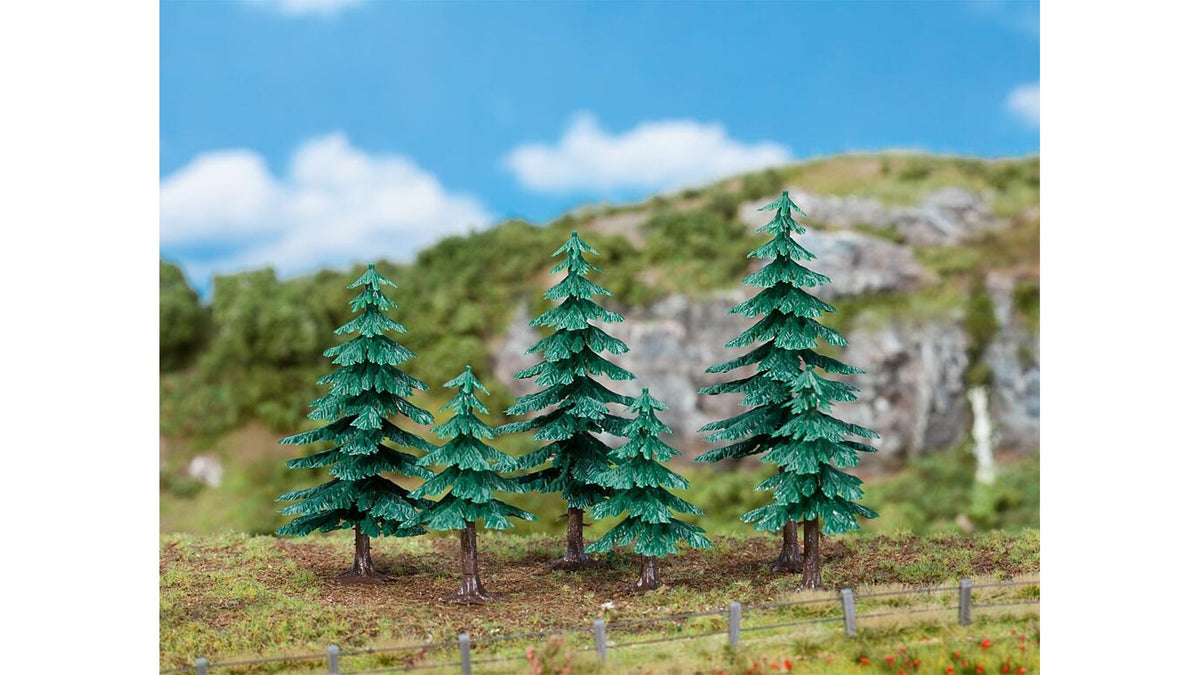 Faller 181157 6 Retro fir trees