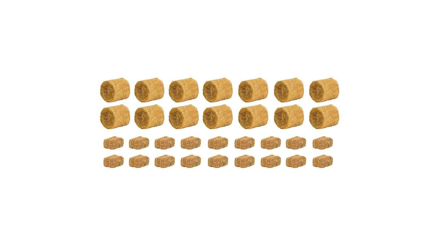 Faller 181286 14 round and 18 square cut bales of hay