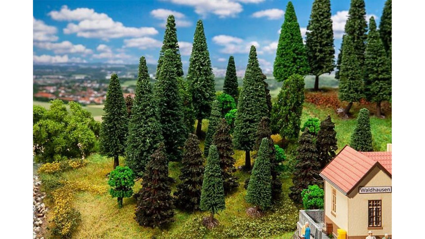 Faller 181530 30 Mixed forest trees, assorted
