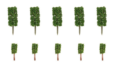 Faller 181592 10 Front garden trees, thuja, columnar
