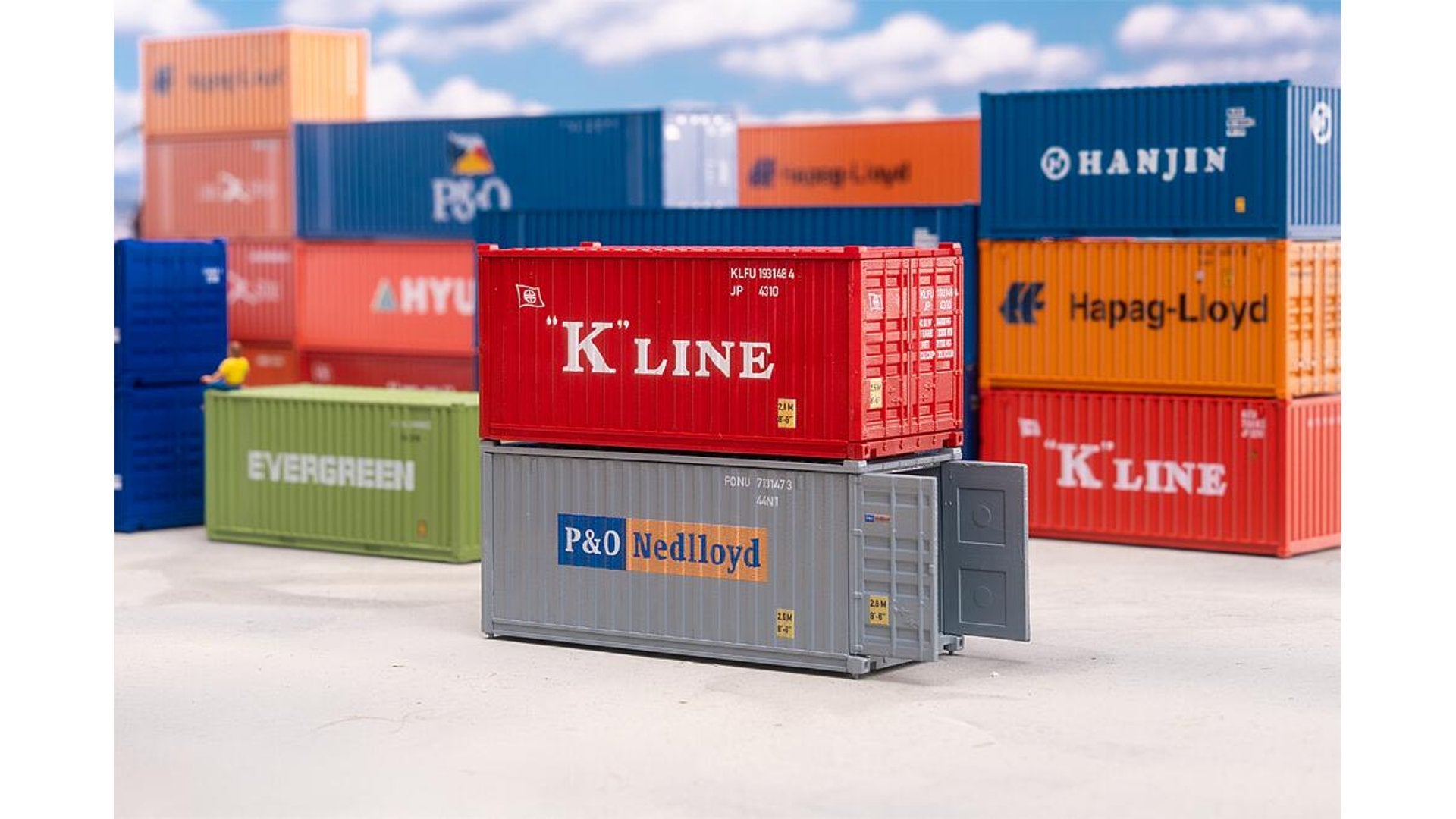 Faller FA182006 20' Container K-LINE and P&O