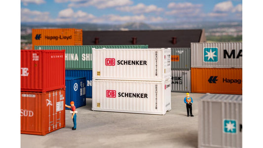 Faller 182053 20' Container DB, set of 2