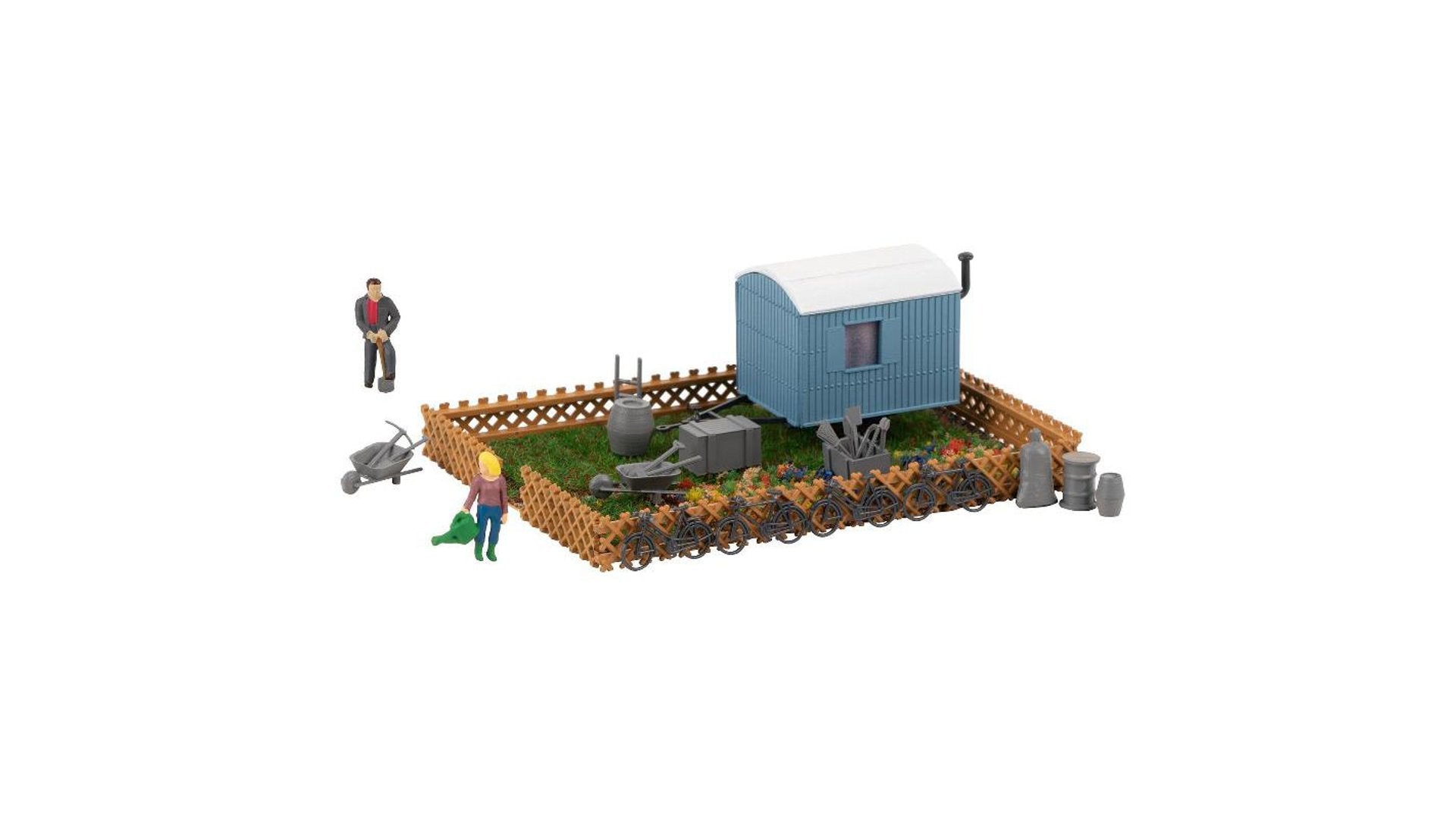 Faller 190090 Anniversary model Allotment garden with figures
