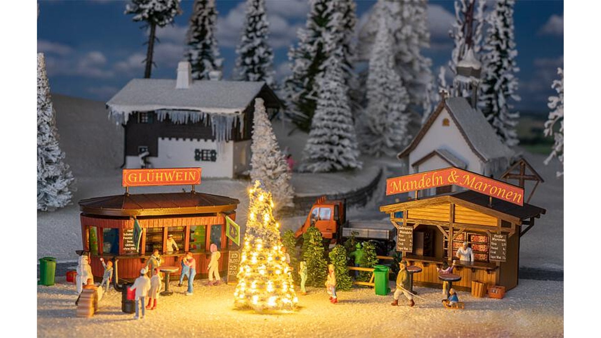 Faller 190092 Anniversary model 2 Christmas market stands