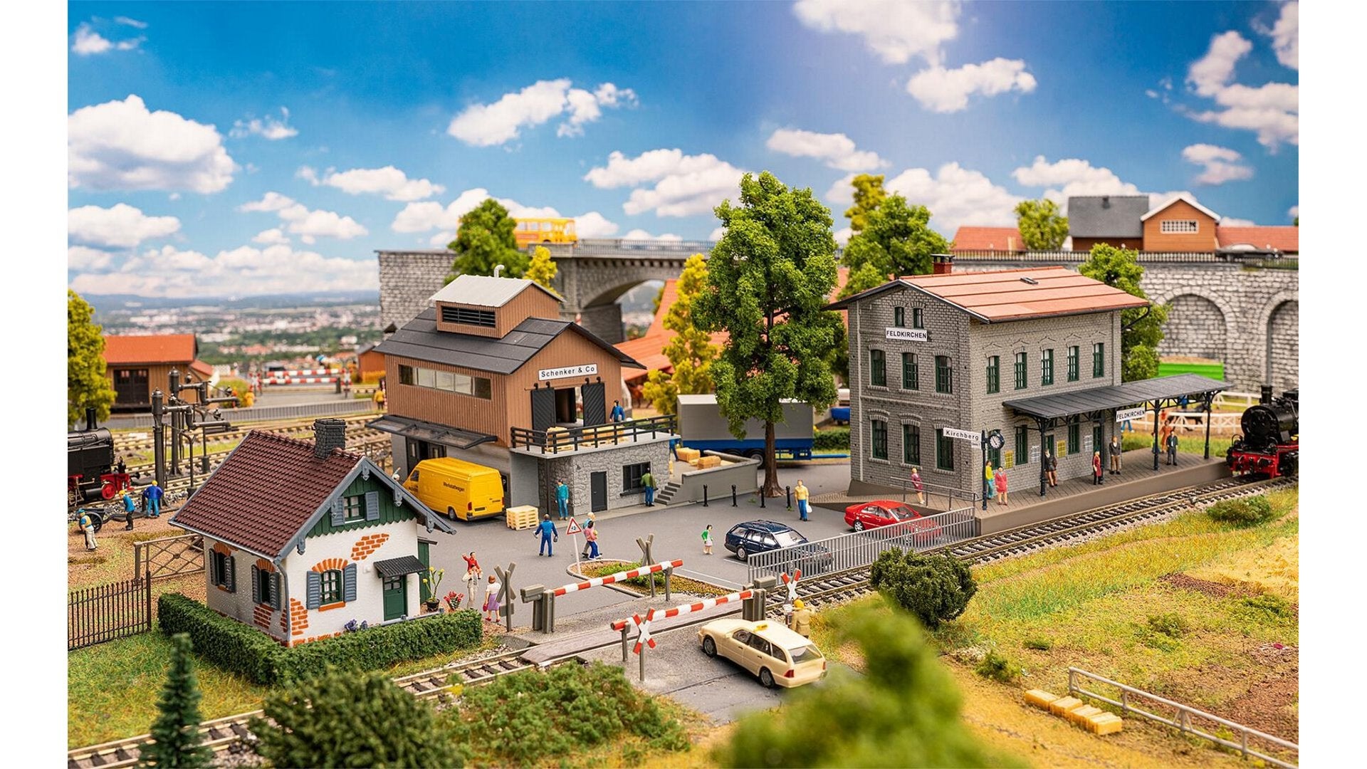 Faller 190137 Action Set Feldkirchen Train Station.