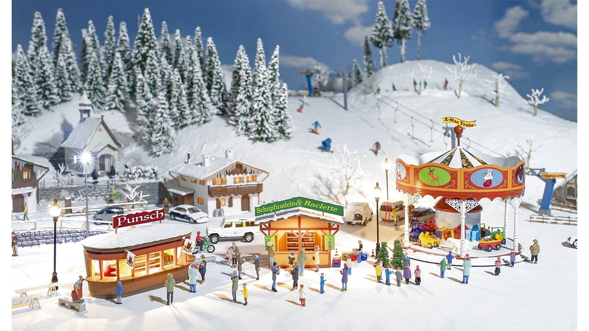 Faller 190143 Christmas Market Promotional Set