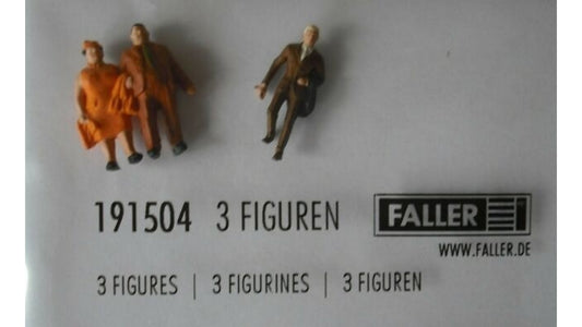 Faller 191504B Action Theme City Figures-Elderly Couple and Man Walking Up Stairs